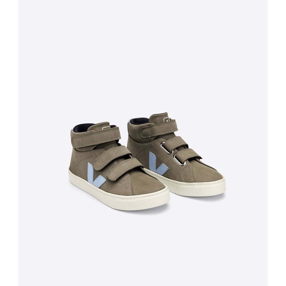 Veja ESPLAR MID NUBUCK Høye Barn Grå | NO 695ZUT